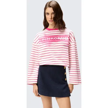 Dámské tričko PINKO MANIA 107175A3FXAA3 bílorůžové Velikost: XS-S