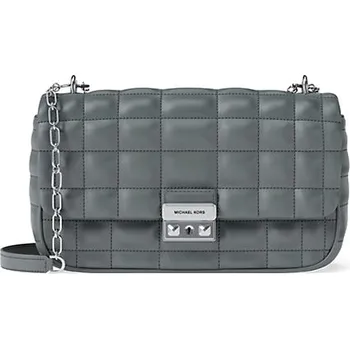 Kabelka Michael Kors Tribeca large prošívaná kůže kabelka šedá + doprava zdarma