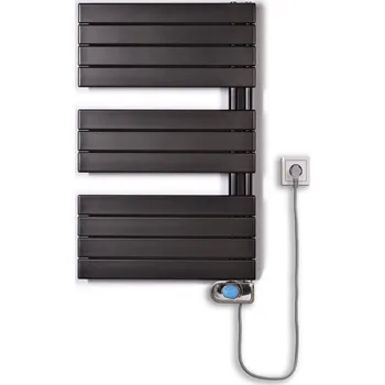 Thermal Trend DHR-EM 600 x 934 elektrický topný žebřík, 400W DHR-EM 600/934-400W antracit/černá PROVEDENÍ: levá strana