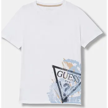 Dětské bavlněné tričko Guess L6RI14.K8HM4.PPY2 bílá 00X, vel. 166-175