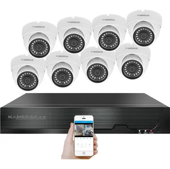 Kompletní kamerový systém PoE IP 8 kamerový set XM-802B 4MPx, CZ menu