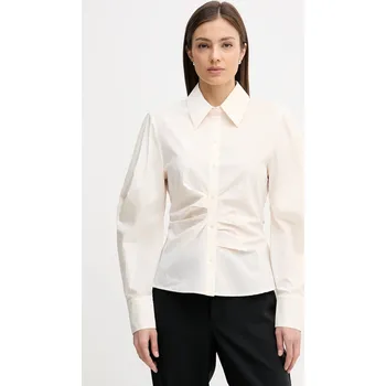 Pánská košile Košile Sisley 5V5TLQ0AE béžová 01X, vel. M