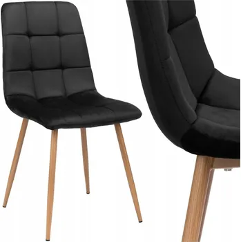 Křeslo Židle eHokery, černý velur, 1 ks