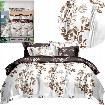 Povlečení Sada povlečení 160x200 přikrývka + 2xpovlak na polštář 70x80 BAVLNA květiny