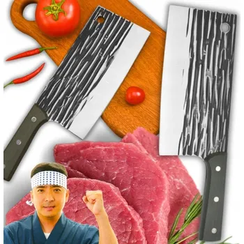 OSTRÝ KUCHYŇSKÝ SEKÁČEK JAPONSKÝ NŮŽ ŠÉFA NA MASO RYB ZELENINY - KnifeKuroPerl