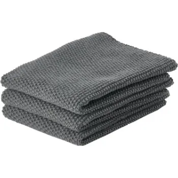 Utěrka Sada kuchyňských utěrek 3 ks, antracitová - Zone Denmark