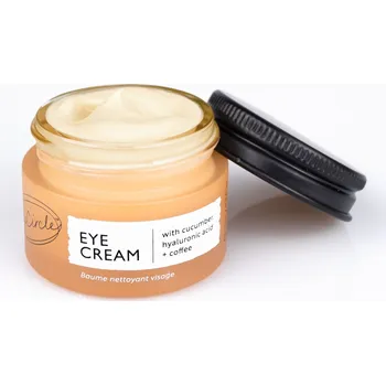 Péče o oční okolí UpCircle Cucumber, Hyaluronic Acid & Coffee Oční krém, 15 ml