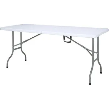 Jídelní stůl Skládací stůl FLOORDIREKT odolný proti povětrnostním vlivům, 183 x 76 cm, bílý - B FLOORDIREKT