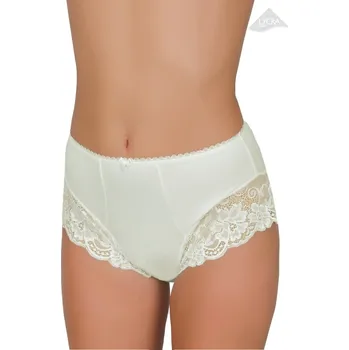 Dámská móda Dámské vyšší krajkové kalhotky 54/1-94 Fabio Barva/Velikost: šampaň (ecru) / XL/XXL