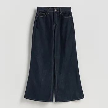 Dámské džíny Reserved - Džíny wide leg - tmavomodrá - 528GE-59J - 528GE-59J-42