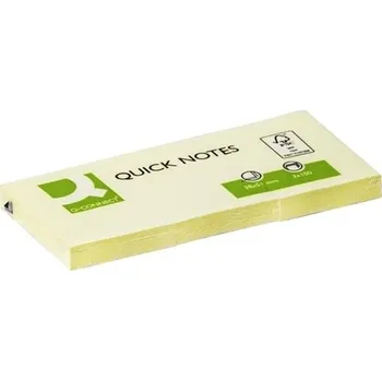 Samolepící bloček Bloček Q-Connect FSC, 38 x 51 mm, žlutý, 3 ks