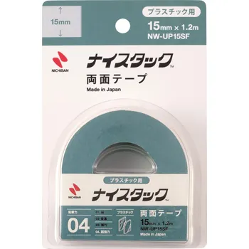 Lepicí páska Oboustranná lepicí páska Nichiban na plasty - 15 mm x 1,2 m