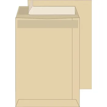 Obálka Poštovní tašky C5 - samolepicí s krycí páskou, recyklované, hnědé, 250