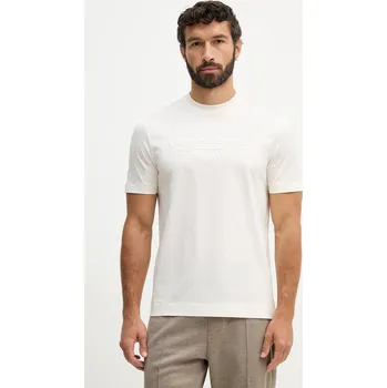 Bavlněné tričko BOSS C-Thompson 243_AM 50555843 béžová 01X, vel. L