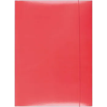 Archivační box Papírové desky s gumičkou - A4, červené, 1 ks