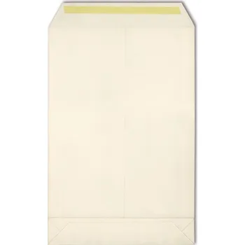 Obálka Poštovní tašky B4 - s křížovým dnem, samolepicí s krycí páskou,