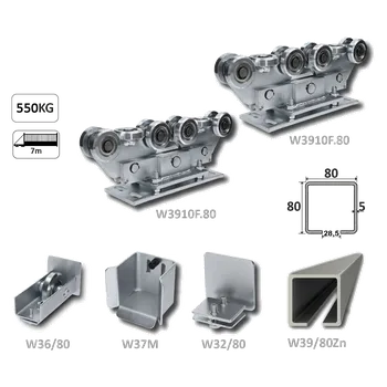 Stavební profil KVN SYSTEM Samonos do 550 kg/7 m, profil 80 x 80 x 5 mm, Zn