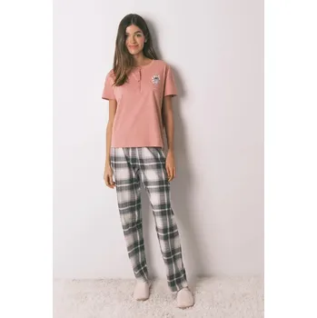 Dámské pyžamo Bavlněné pyžamo women'secret LILO & STITCH 3132221 šedá 90X, vel. XS