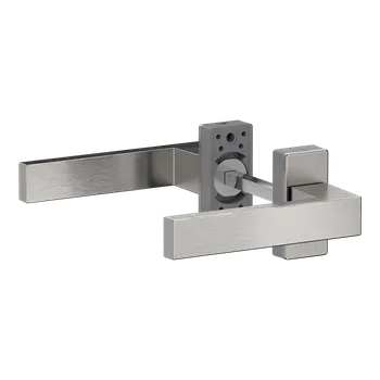 Dveřní kování KOVIAN, s.r.o. Hliníková sada klika/klika, broušený elox