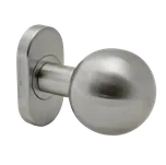 KOVIAN, s.r.o. Koule s oválnou rozetou, otočná, levá, broušená AISI304