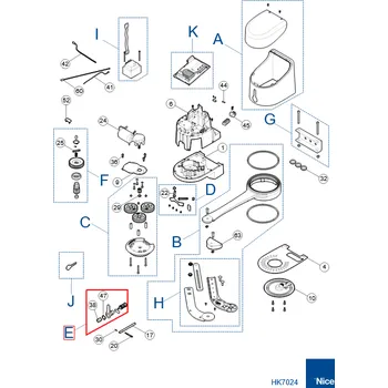 NICE PRHK06 kit odblokování pro HYKE
