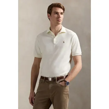 Pánská móda Bavlněné polo tričko Polo Ralph Lauren 710704319 béžová 01X, vel. M