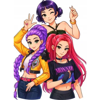 Obraz Nažehlovačka Termo Aplikace Nálepka na Oblečení HUNTRIX KPOP DEMON HUNTERS