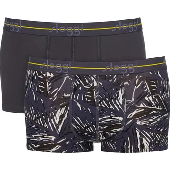 Pánské spodní prádlo Boxerky sloggi men Start Hipster 2PACK BOX M032 - LIGHT GREY MELANGE M 0