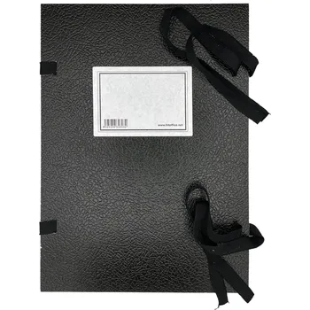 Archivační box Spisové desky s tkanicí a štítkem HIT Office - A4, černé, 1 ks