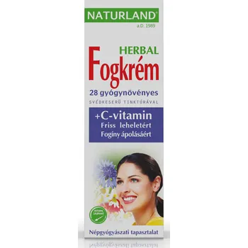 zubní pasta Naturland Herbal Zubní pasta švédské byliny a vitamin C (100ml)