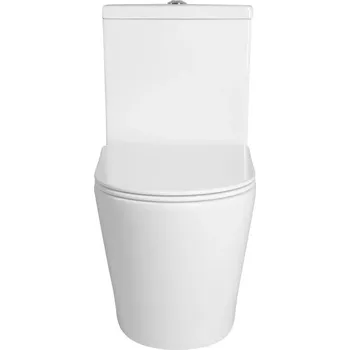 Klozet EBS Urban WC Kombi Mísa Vortex 39,5x62x84 cm s Nádržkou a Sedátkem Bílá WCURBANVK