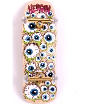 fingerboard Custom Pro - X Heroin Skateboards Eyes 33,6mm - Nature - Fingerboard