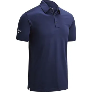 Pánské oblečení Callaway Swingtech Solid Mens Peacoat M Polo košile