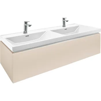 Ložnice Swiss aqua technologies Koupelnová skříňka s umyvadlem a bateriemi SAT Feel 120x30x44,8 cm pískově béžová mat SATFEEL120BEU4BA