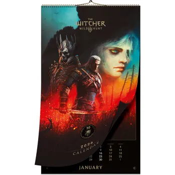 Kalendář Kalendář Zaklínač - The Witcher 3: Wild Hunt 10th Anniversary Calendar 2026