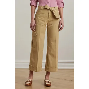 Dámské kalhoty Bavlněné kalhoty Lauren Ralph Lauren 200974894 béžová 08X, vel. 40