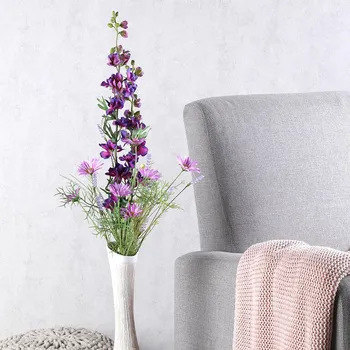 umělá květina Kytice DELPHINIUM, KOPRETINA, LUČNÍ KVĚTY 97 cm