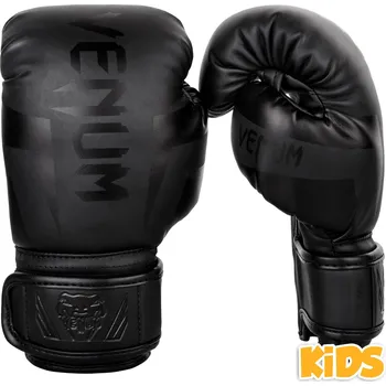 Boxerské rukavice DĚTSKÉ boxerské rukavice Venum Elite Kids - Black Velikost: L