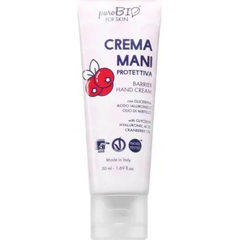 Péče o ruce puroBIO Cosmetics Barrier Hand Cream ochranný krém na ruce 50 ml
