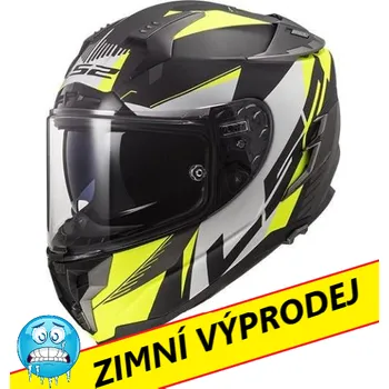 Auto-moto LS2 Helmets PŘILBA LS2 FF327 CHALLENGER SQUADRON MATT HI VIS YELLOW (PINLOCK) Velikost: L