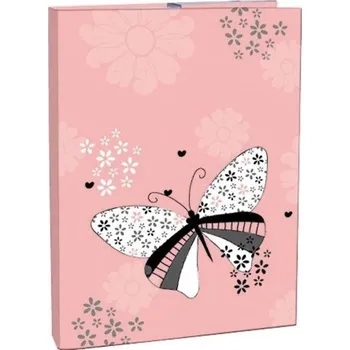 desky na sešit Box na sešity A4 s gumou, Spring wings