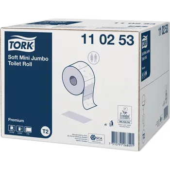 Toaletní papíry Toaletní papír Tork jumbo mini - 2 vrstvý, T2, 188 mm, 170 m, 12 rolí