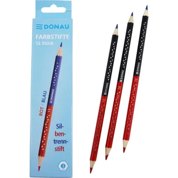 Pastelka Pastelka kancelářská DONAU - červená/modrá