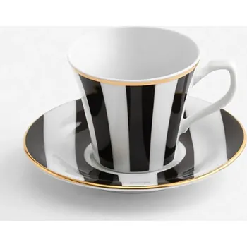 Šálek s podšálkem La Mania Stripes 100 ml 5905549410899 vícebarevná MLC