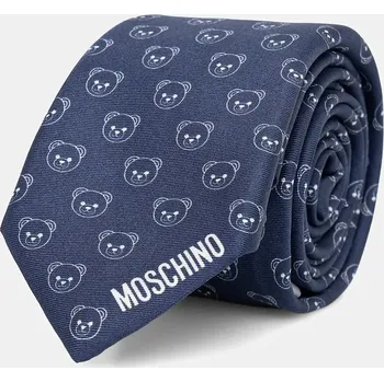 Kravata Hedvábná kravata Moschino M5895.55079 námořnická modř 59X, vel. ONE SIZE