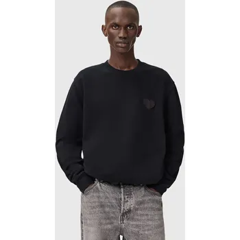 Pánská mikina Bavlněná mikina AllSaints LOVER M010NC černá 99X, vel. S