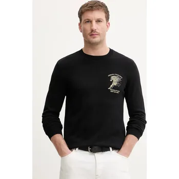 Pánský svetr Bavlněný svetr Armani Exchange XM002011.AF11967 černá 99X, vel. XXL