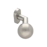 KOVIAN, s.r.o. Koule s oválnou rozetou, otočná, levá, broušená nerez AISI304