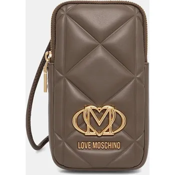 Módní doplněk Obal na telefon Love Moschino JC5645PP1OLC0203 hnědá 89X, vel. ONE SIZE