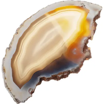 Přírodní kámen Achátový plátek 3A; 135x73 mm